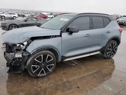 Salvage cars for sale at Grand Prairie, TX auction: 2022 Volvo XC40 T5 R-Design