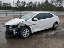 Salvage cars for sale at Harleyville, SC auction: 2015 Toyota Corolla L