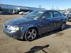 Salvage cars for sale at New Britain, CT auction: 2003 Audi A4 3.0 Quattro