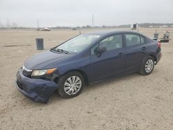 Honda Civic salvage cars for sale: 2012 Honda Civic LX