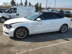 Salvage cars for sale at Rancho Cucamonga, CA auction: 2013 Audi A5 Premium Plus