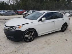 Honda Accord salvage cars for sale: 2017 Honda Accord Sport