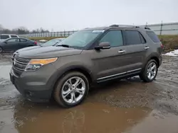 Salvage cars for sale at Portland, MI auction: 2015 Ford Explorer Limited