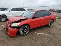 Salvage cars for sale at Houston, TX auction: 2005 Honda Civic DX VP