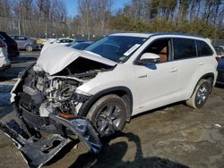 Carros salvage a la venta en subasta: 2019 Toyota Highlander Hybrid Limited