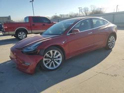 Tesla Vehiculos salvage en venta: 2018 Tesla Model 3