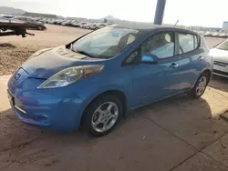 Nissan salvage cars for sale: 2013 Nissan Leaf S