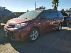 Toyota Sienna le salvage cars for sale: 2018 Toyota Sienna LE