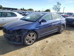 Salvage cars for sale at American Canyon, CA auction: 2017 Hyundai Elantra SE