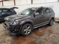 Salvage cars for sale at Lansing, MI auction: 2017 Dodge Journey Crossroad