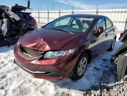 Honda salvage cars for sale: 2013 Honda Civic LX