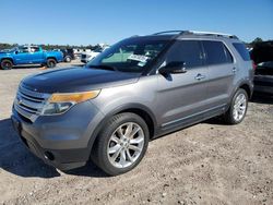 Salvage cars for sale at Houston, TX auction: 2013 Ford Explorer XLT