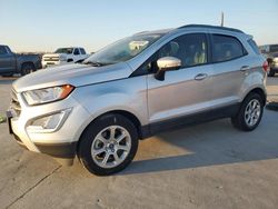 2019 Ford Ecosport SE en venta en Grand Prairie, TX