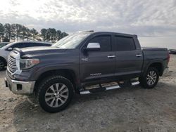 Salvage cars for sale from Copart Loganville, GA: 2015 Toyota Tundra Crewmax Limited