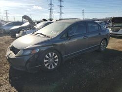 Salvage cars for sale at Elgin, IL auction: 2010 Honda Civic EXL