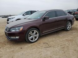 Salvage cars for sale at San Antonio, TX auction: 2014 Volkswagen Passat SEL