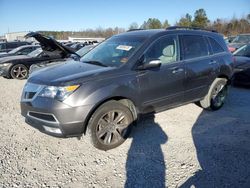 Salvage cars for sale from Copart Memphis, TN: 2012 Acura MDX Advance