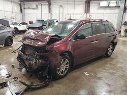 Salvage cars for sale at Franklin, WI auction: 2013 Honda Odyssey EX