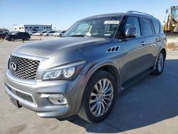 Salvage cars for sale at Grand Prairie, TX auction: 2015 Infiniti QX80