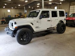 Jeep Wrangler salvage cars for sale: 2021 Jeep Wrangler Unlimited Sahara