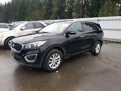 Salvage cars for sale from Copart Arlington, WA: 2017 KIA Sorento LX