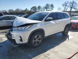 Salvage cars for sale at Byron, GA auction: 2019 Toyota Highlander LE