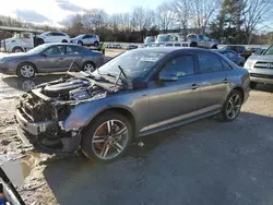 Salvage cars for sale at North Billerica, MA auction: 2018 Audi A4 Premium Plus