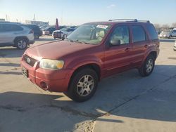 Salvage cars for sale at Grand Prairie, TX auction: 2005 Ford Escape Limited