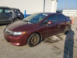 Salvage cars for sale at Farr West, UT auction: 2012 Honda Civic LX