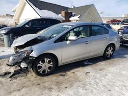 Salvage cars for sale at Northfield, OH auction: 2014 Honda Civic Hybrid