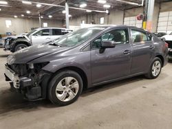 Salvage cars for sale at Blaine, MN auction: 2015 Honda Civic LX