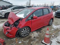 Salvage cars for sale at Pekin, IL auction: 2013 Honda FIT Sport