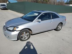 Salvage cars for sale at Savannah, GA auction: 2004 Honda Civic EX