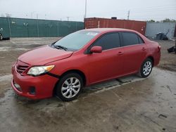 Toyota salvage cars for sale: 2013 Toyota Corolla Base