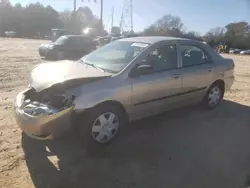 Salvage cars for sale at China Grove, NC auction: 2007 Toyota Corolla CE