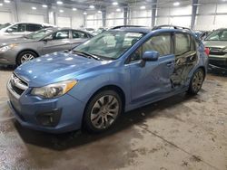 Salvage cars for sale at Ham Lake, MN auction: 2014 Subaru Impreza Sport Premium