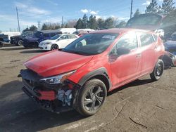 Salvage cars for sale at Denver, CO auction: 2024 Subaru Crosstrek