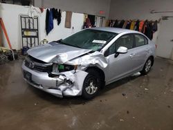 2012 Honda Civic LX en venta en Elgin, IL