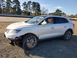 Salvage cars for sale at Longview, TX auction: 2017 Lincoln MKX Reserve