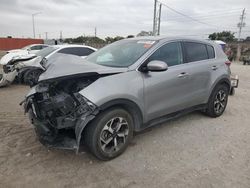 Salvage cars for sale at Homestead, FL auction: 2022 KIA Sportage LX