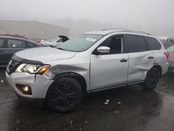 Salvage cars for sale at Exeter, RI auction: 2020 Nissan Pathfinder SL