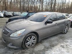 Salvage cars for sale from Copart Baltimore, MD: 2012 Infiniti G37