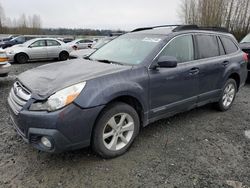 Salvage cars for sale from Copart Arlington, WA: 2013 Subaru Outback 2.5I Premium