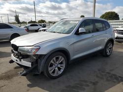 BMW x3 xdrive28i salvage cars for sale: 2016 BMW X3 XDRIVE28I