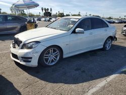 Mercedes-Benz c-Class salvage cars for sale: 2012 Mercedes-Benz C 250