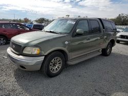 Ford f Series salvage cars for sale: 2001 Ford F150 Supercrew