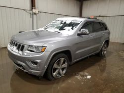 Jeep Grand Cherokee salvage cars for sale: 2015 Jeep Grand Cherokee Overland