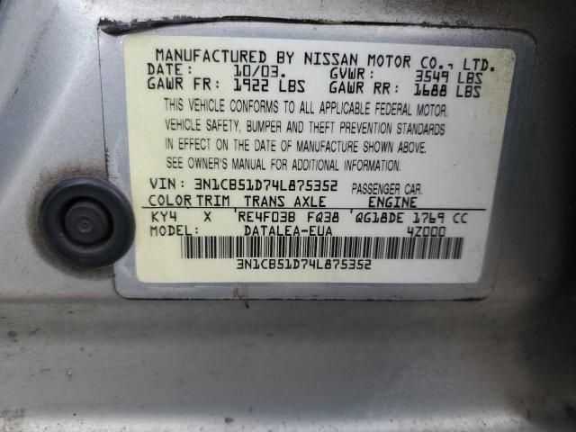 2004 Nissan Sentra 1.8