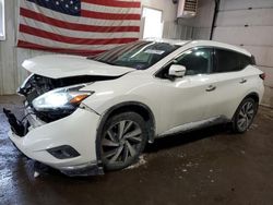 Salvage cars for sale at Lyman, ME auction: 2018 Nissan Murano S