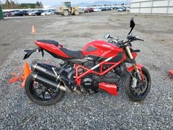 Ducati Vehiculos salvage en venta: 2013 Ducati Streetfighter 848